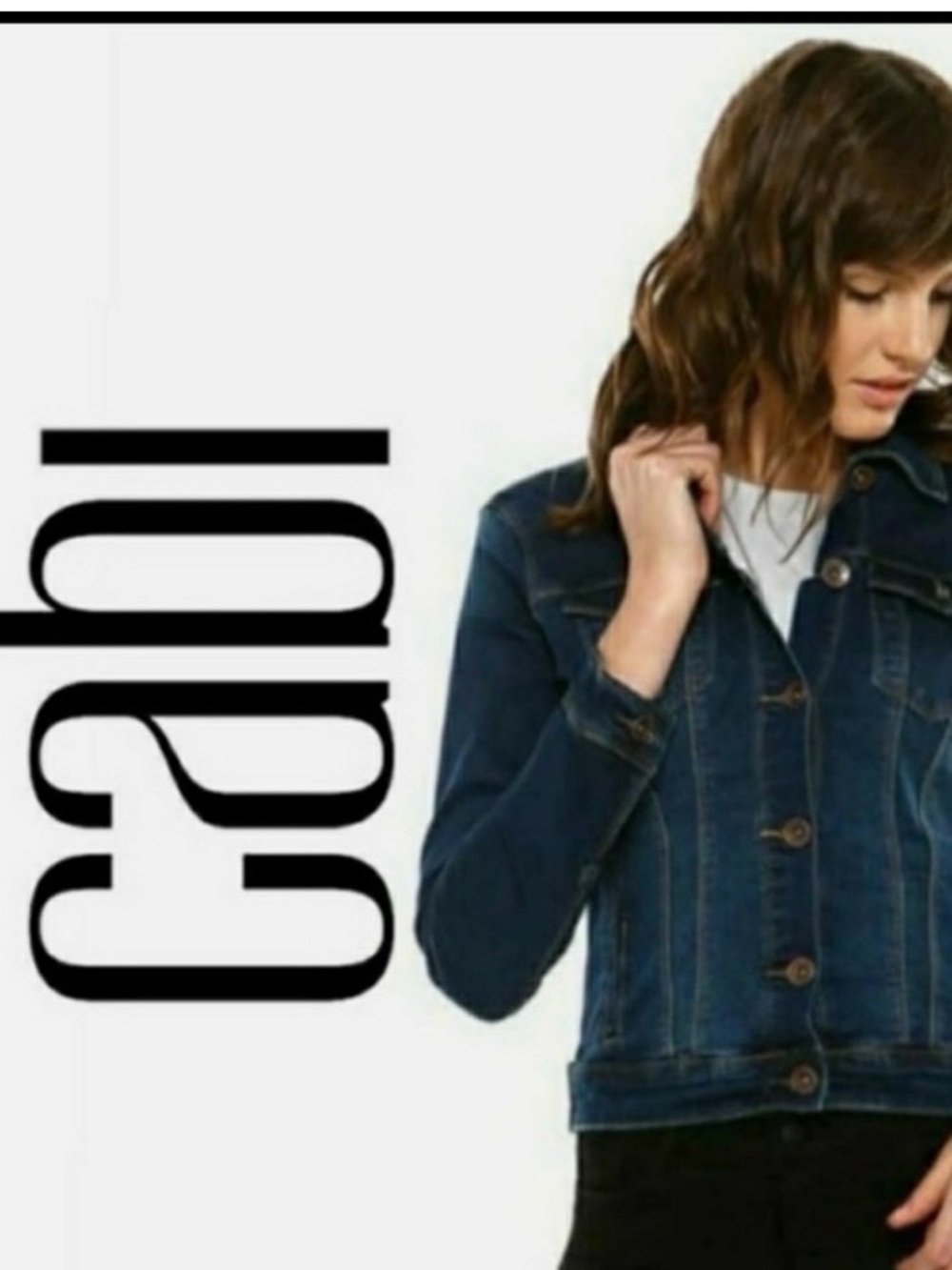 CAbi Dark Blue Denim Jean Jacket